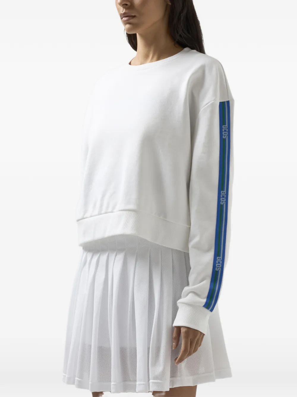  Gcds Logo-detail Sweatshirt - White 