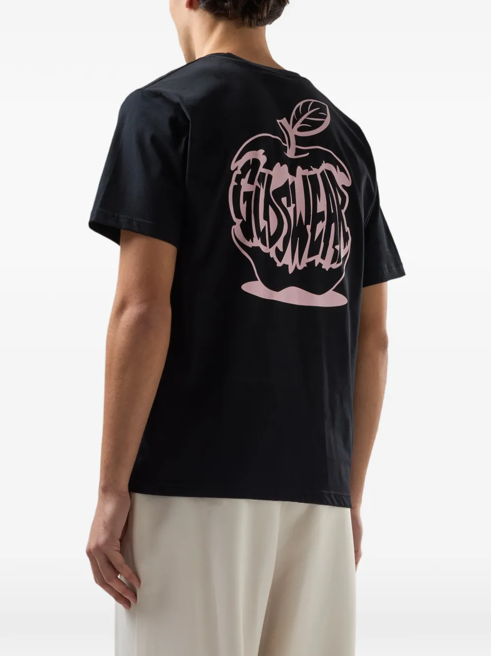 GCDS T-shirt met grafische print Zwart
