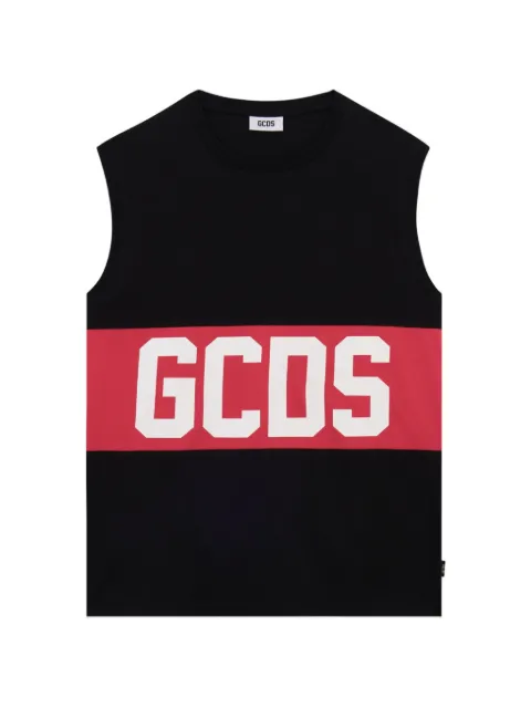 GCDS logo sleeveless T-shirt
