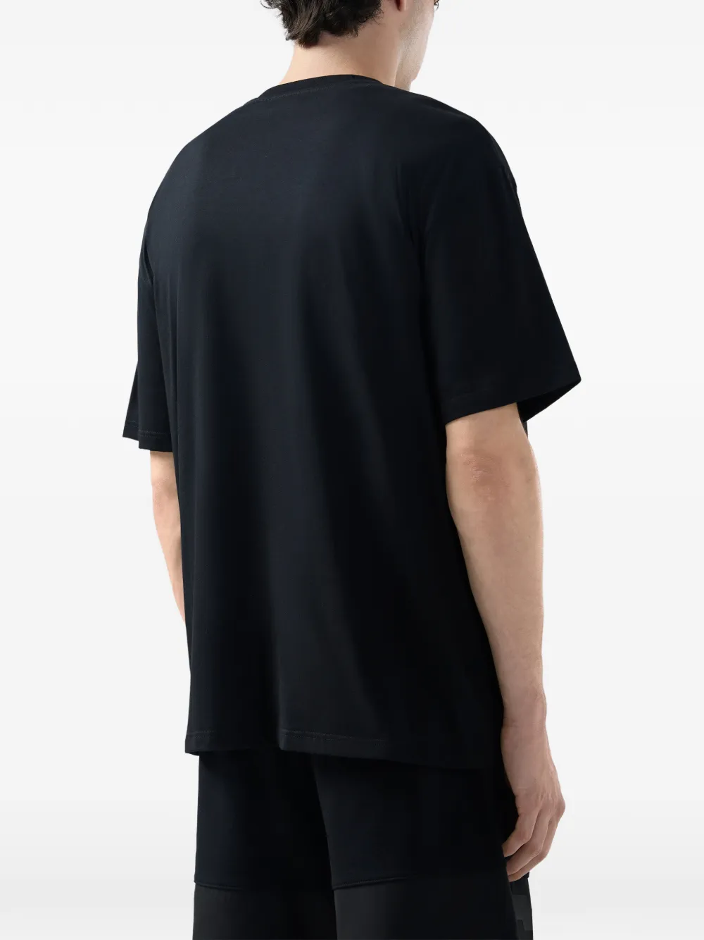 GCDS T-shirt met logoband Zwart