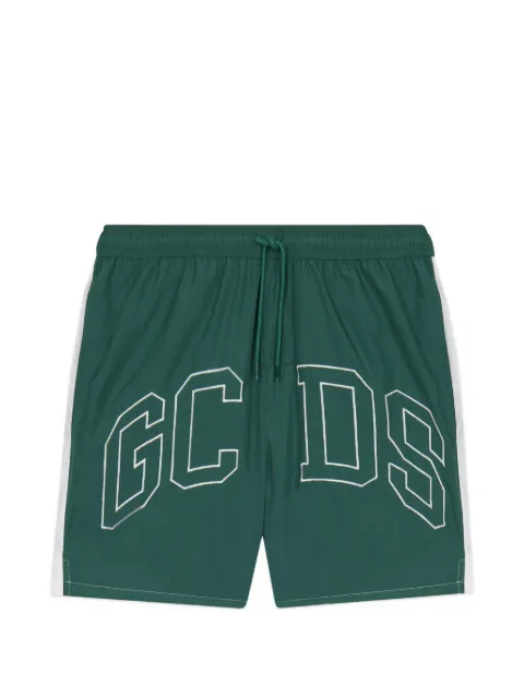 GCDS shorts de playa con cordones y logo estampado