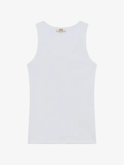 GCDS ribbed tank top