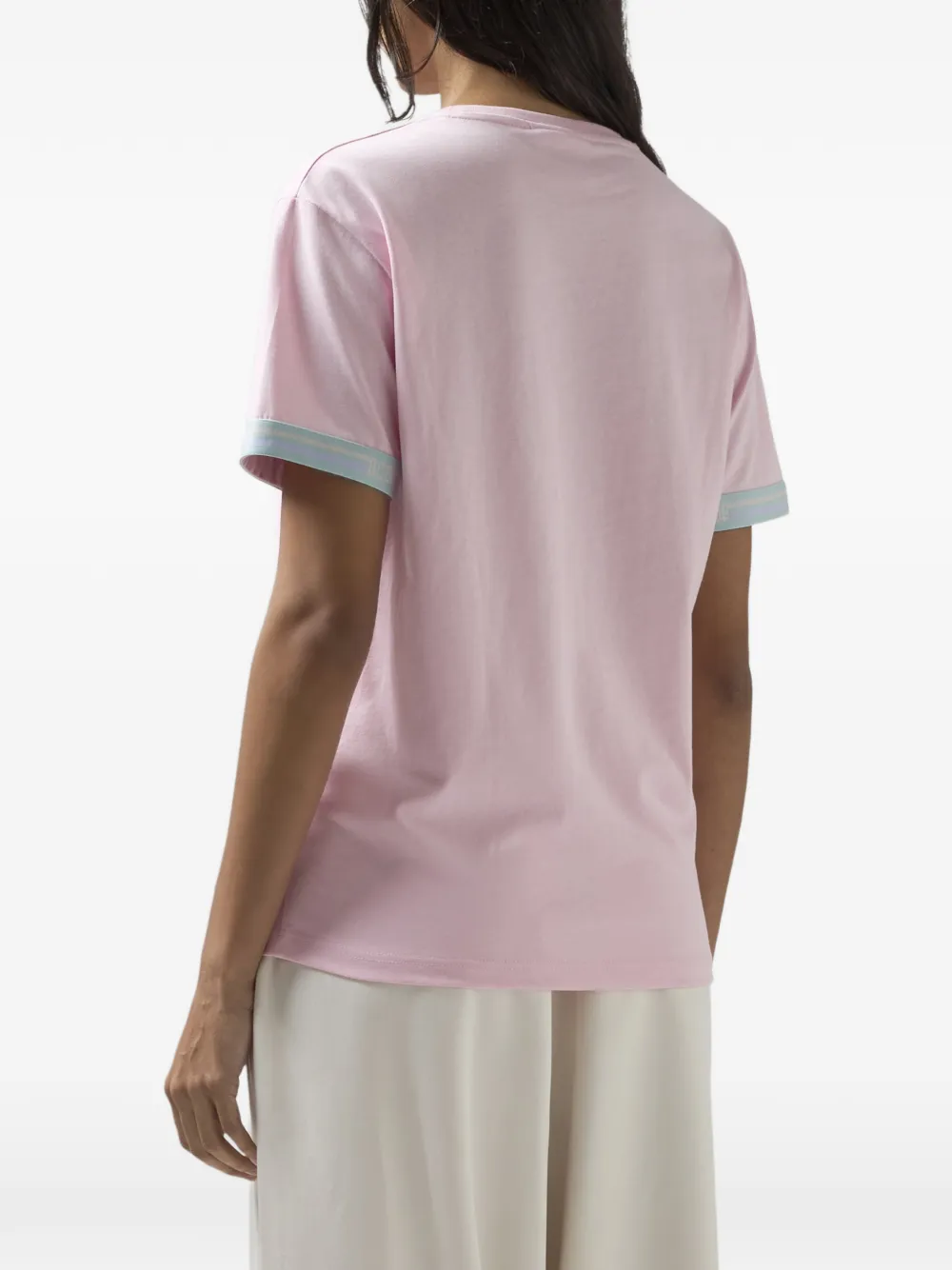 GCDS T-shirt met logodetail Roze