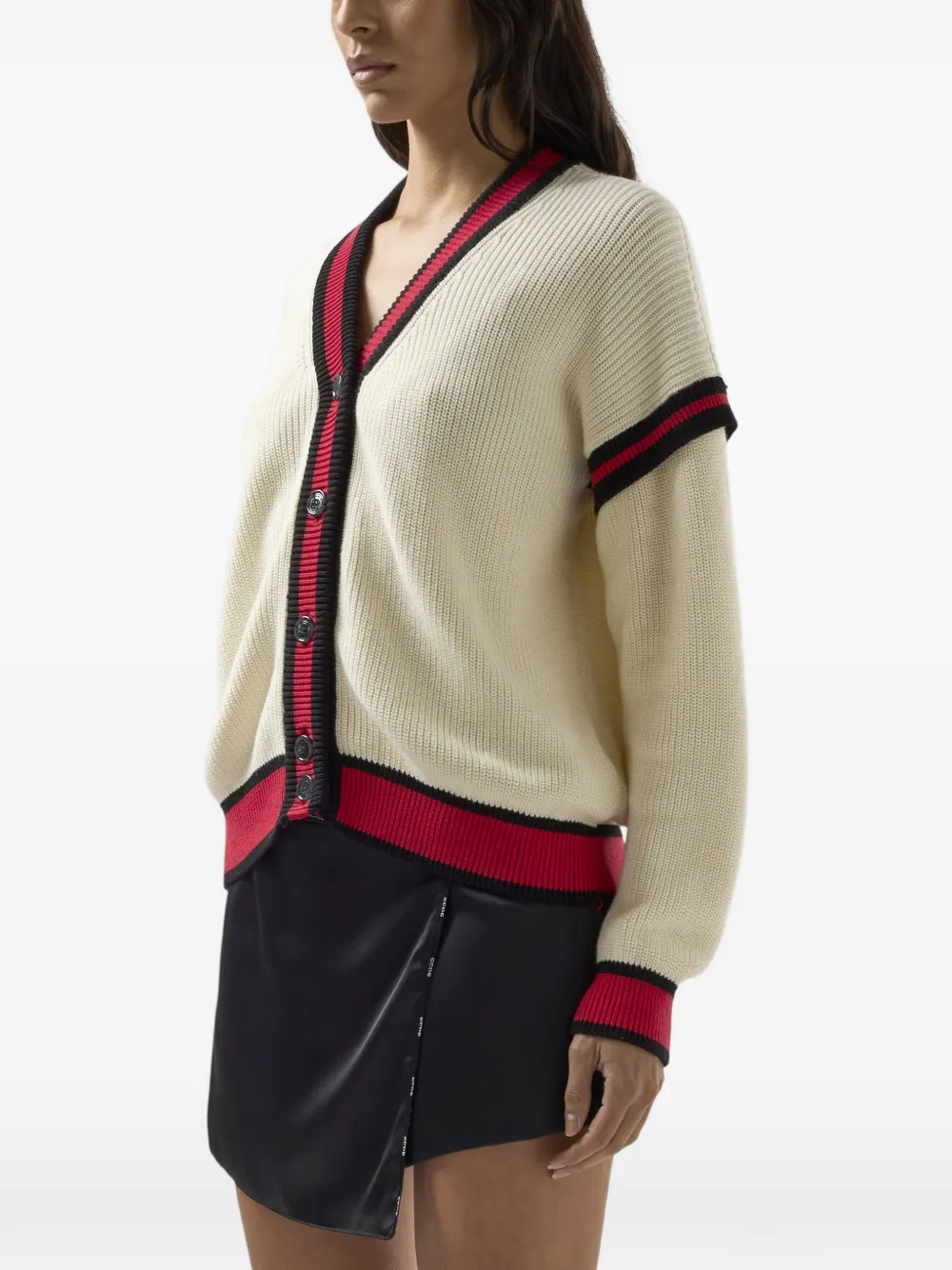 GCDS Vest met logoprint Beige