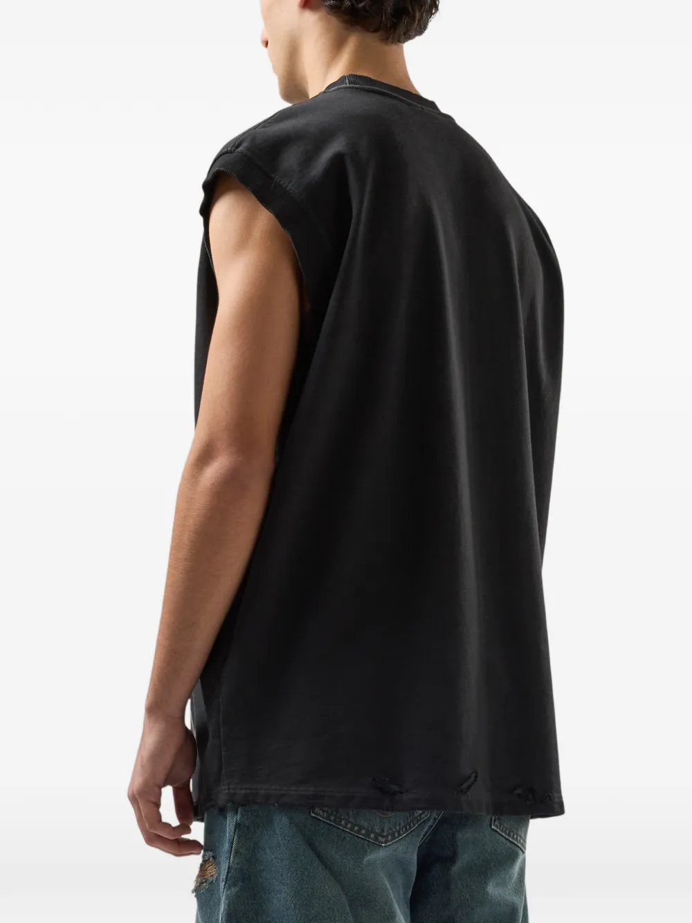 GCDS Bodywarmer met print Zwart
