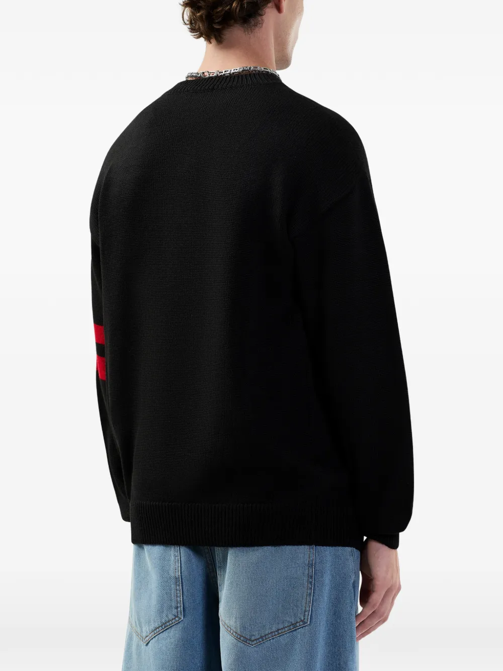 GCDS Trui met logodetail Zwart