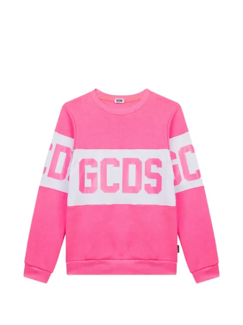Gcds Kids sudadera con cuello redondo y logo estampado