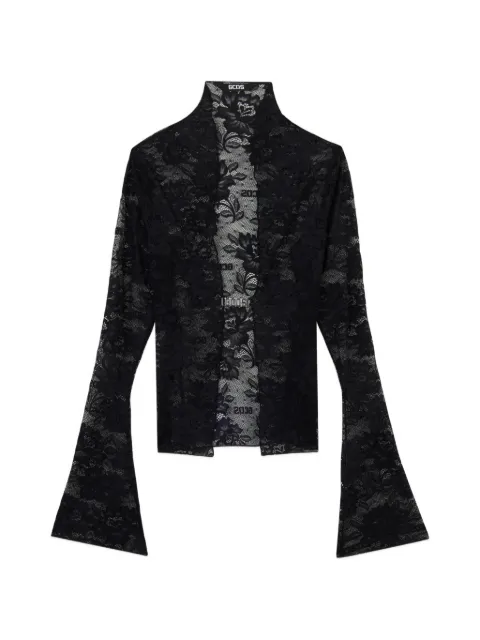 GCDS flared lace shirt