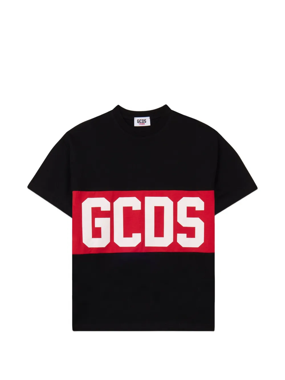 Gcds Kids logo-print T-shirt - Nero