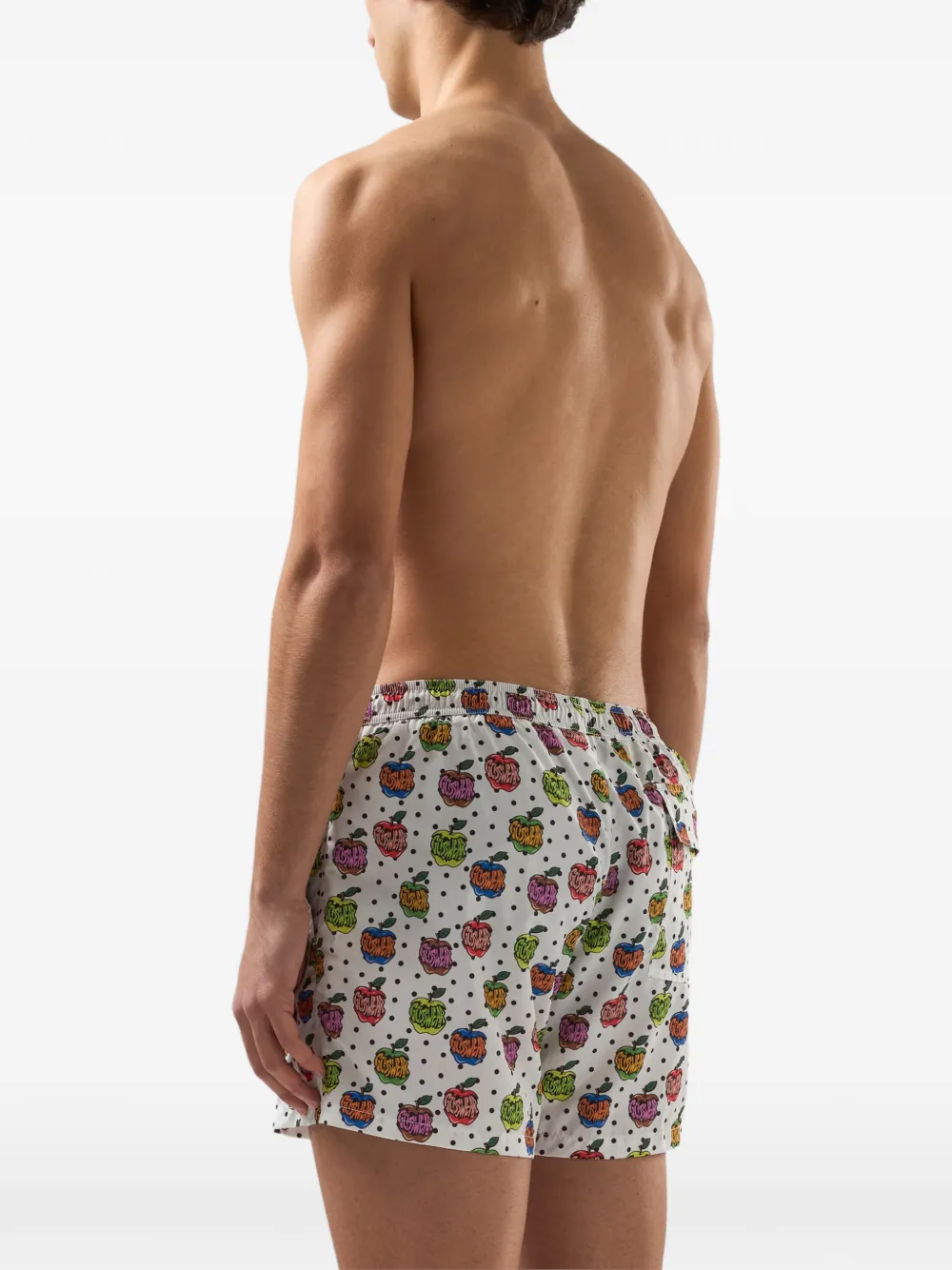 GCDS Zwemshorts met appelprint Wit