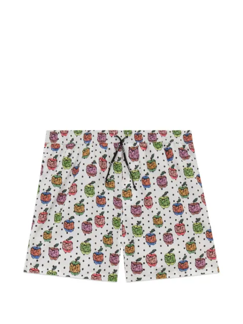 GCDS Badeshorts mit Apfel-Print