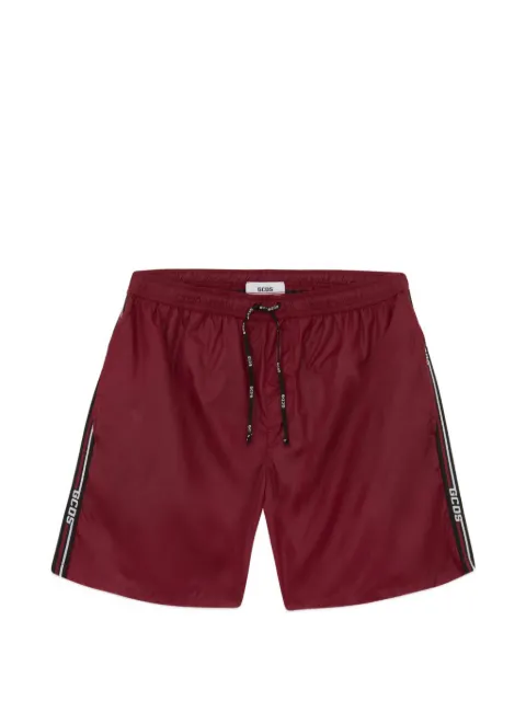 GCDS logo-tape short swim shorts