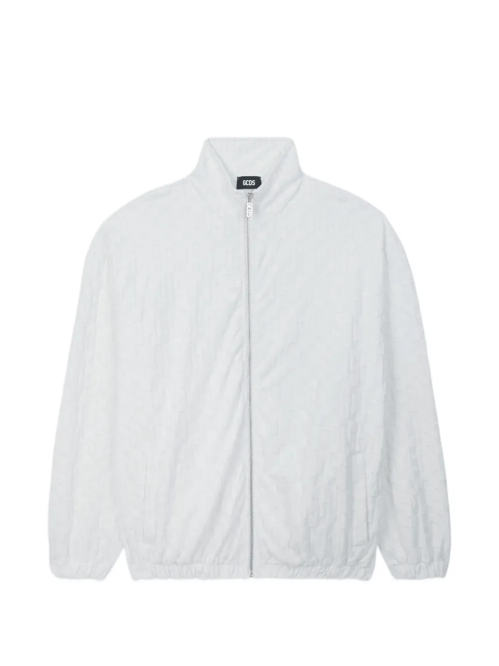 GCDS terry monogram zip-up jacket - Bianco