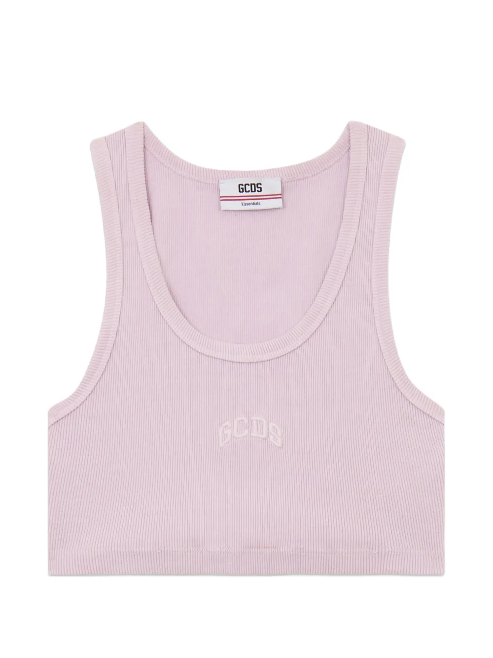 GCDS Cropped-Top mit Logo - Violett