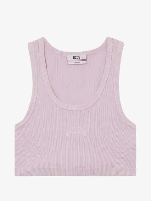 GCDS logo-detail crop top