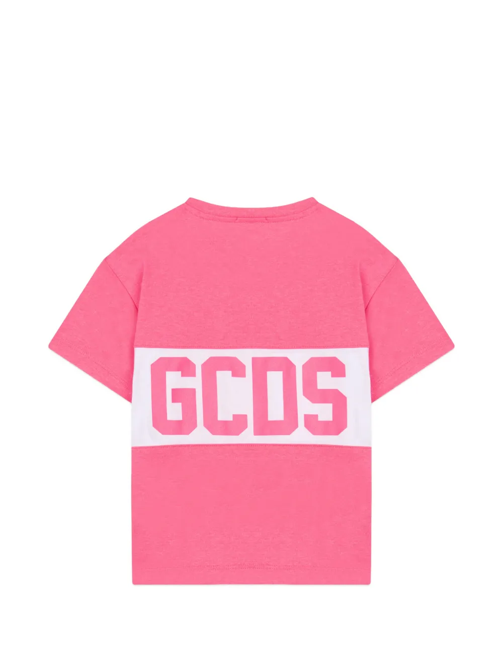Gcds Kids T-shirt met logoprint Roze
