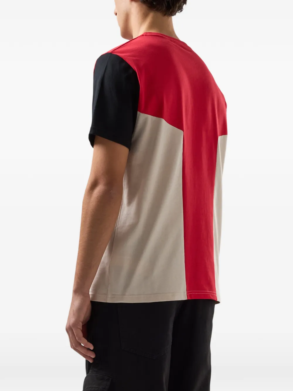 GCDS T-shirt met colourblocking Rood