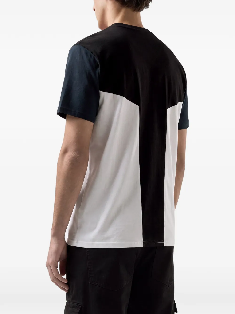 GCDS T-shirt met colourblocking Zwart