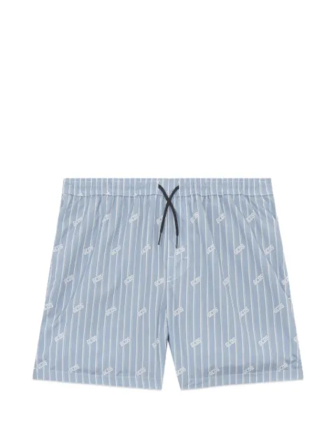 GCDS pinstripe swim shorts