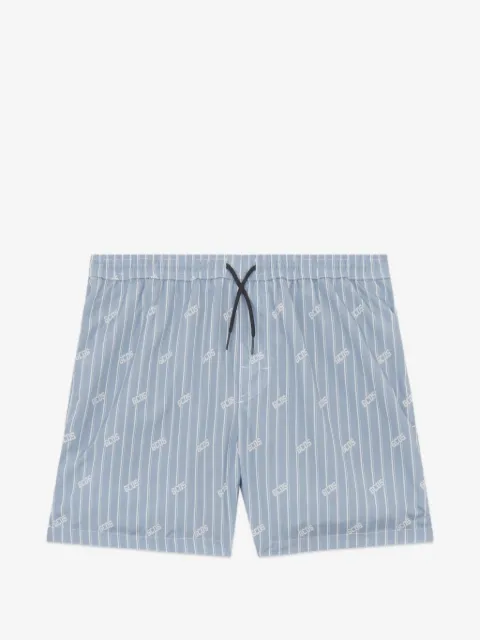 GCDS pinstripe swim shorts