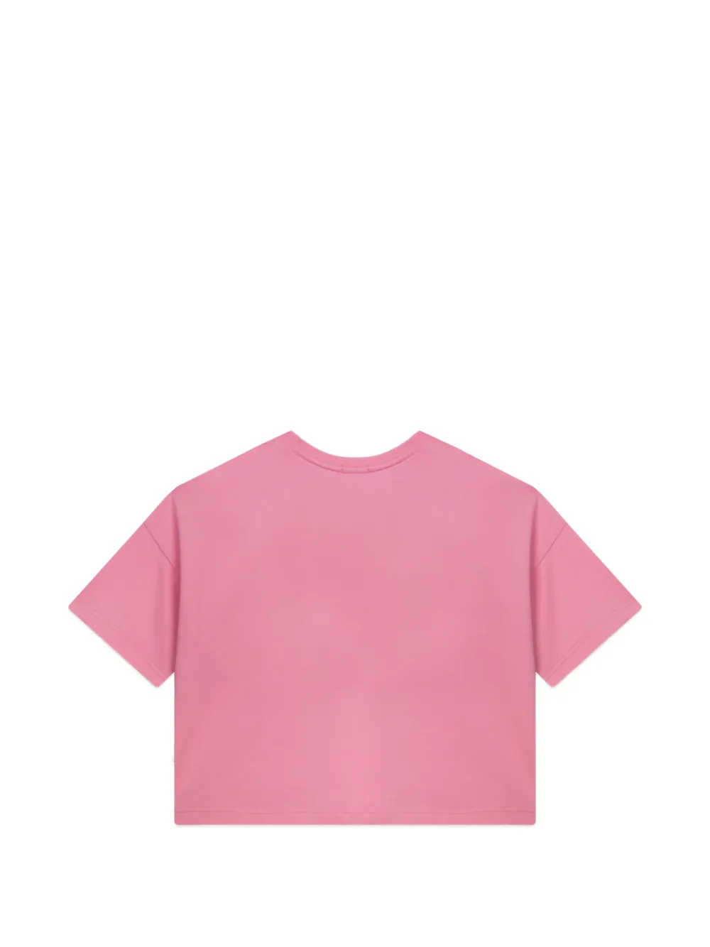 Gcds Kids Cropped T-shirt met logoprint Roze