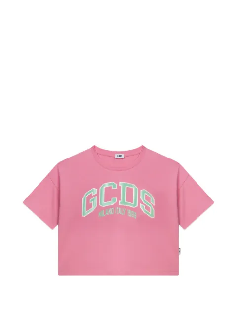 Gcds Kids Cropped-T-Shirt mit Logo-Print