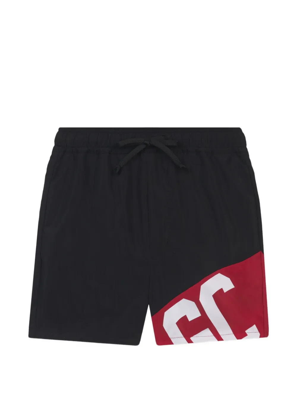 Gcds Kids logo-print swim shorts - Nero
