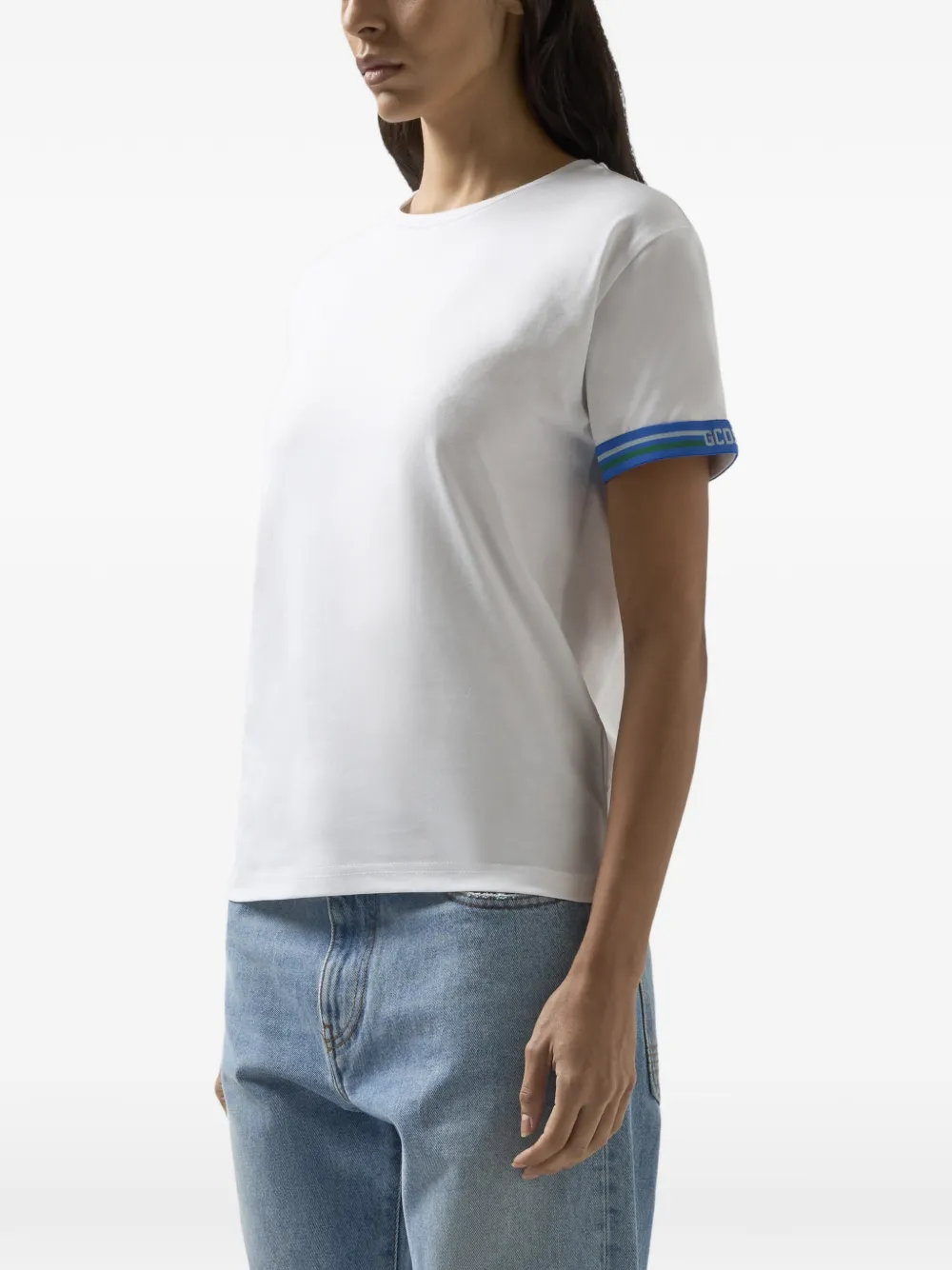 GCDS T-shirt met logodetail Wit