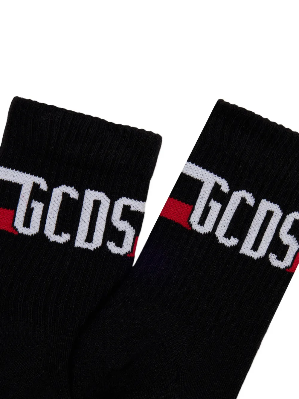 Gcds Kids Sokken met logo-jacquard Zwart
