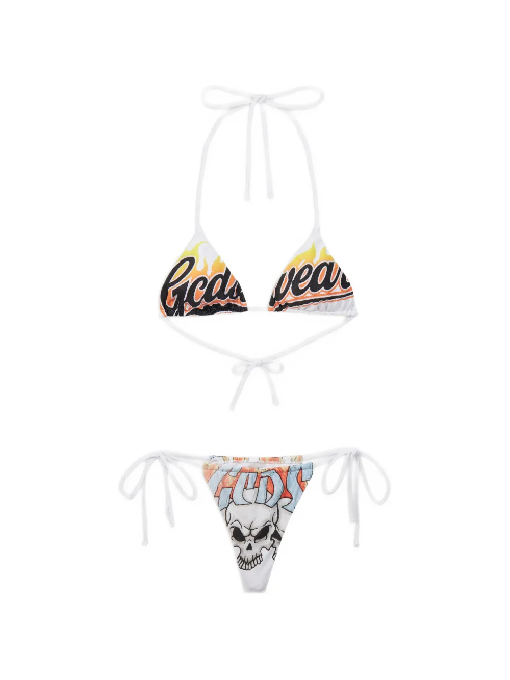 Gcds Riders-print Bikini In Multi