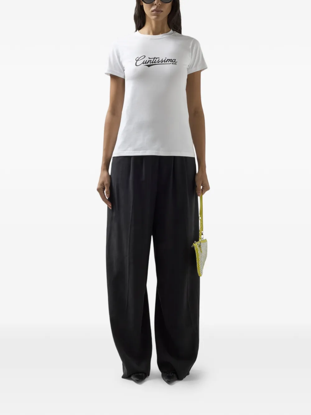 GCDS T-shirt met print Wit