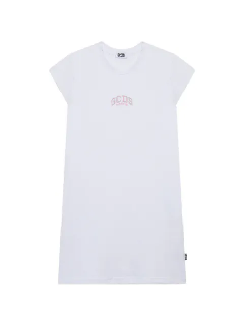 Gcds Kids logo-embroidered lounge dress