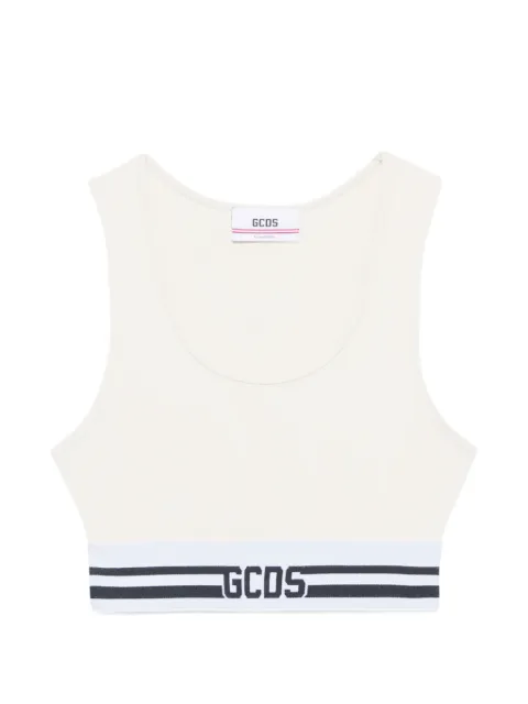 GCDS logo-detail crop top