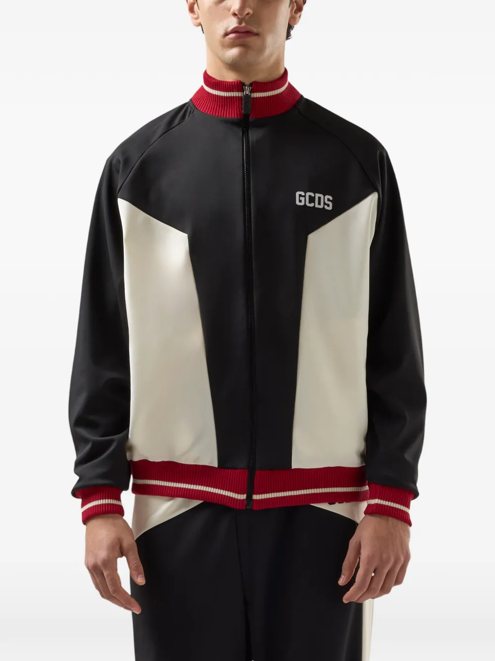  Gcds Two-tone Zip-up Jacket - Neutrals 