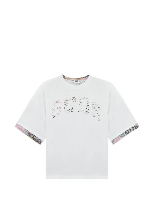 GCDS ロゴ Tシャツ | ホワイト | FARFETCH JP