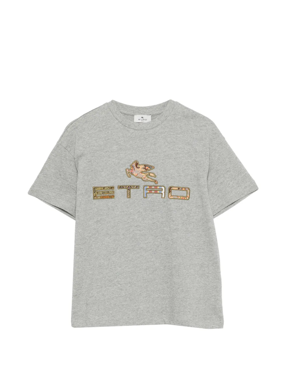 ETRO KIDS embroidered T-shirt - Grigio