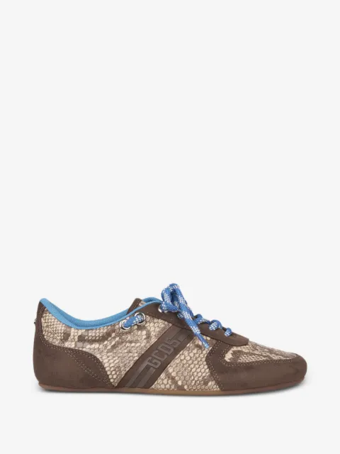 GCDS Sneakers mit Schlangenleder-Print