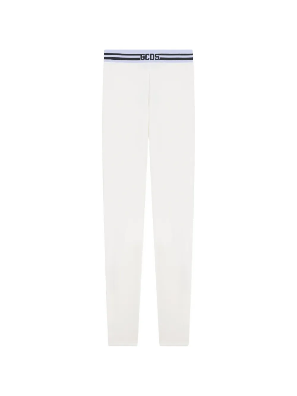 GCDS logo-waistband leggings - Weiß
