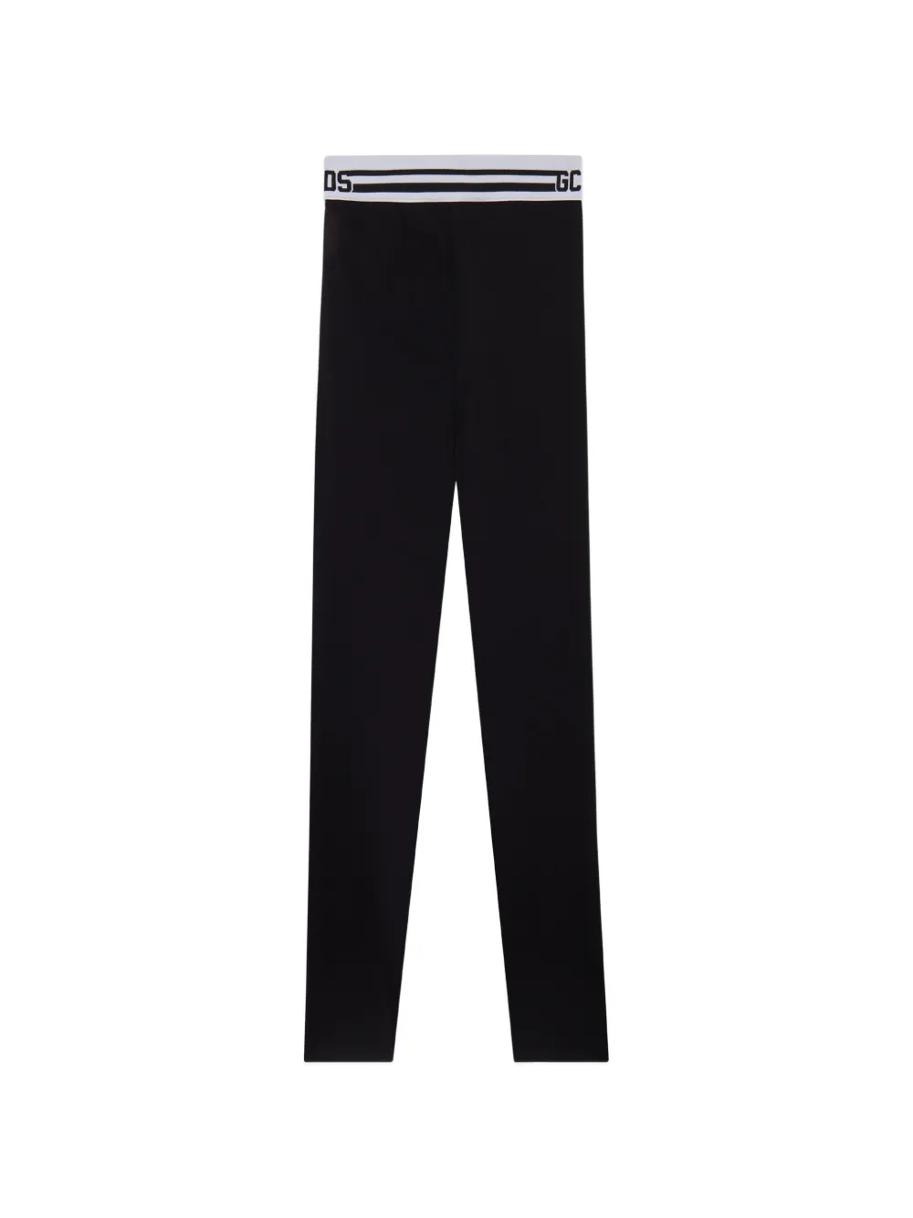 GCDS Leggings mit gestreiftem Bund - Schwarz