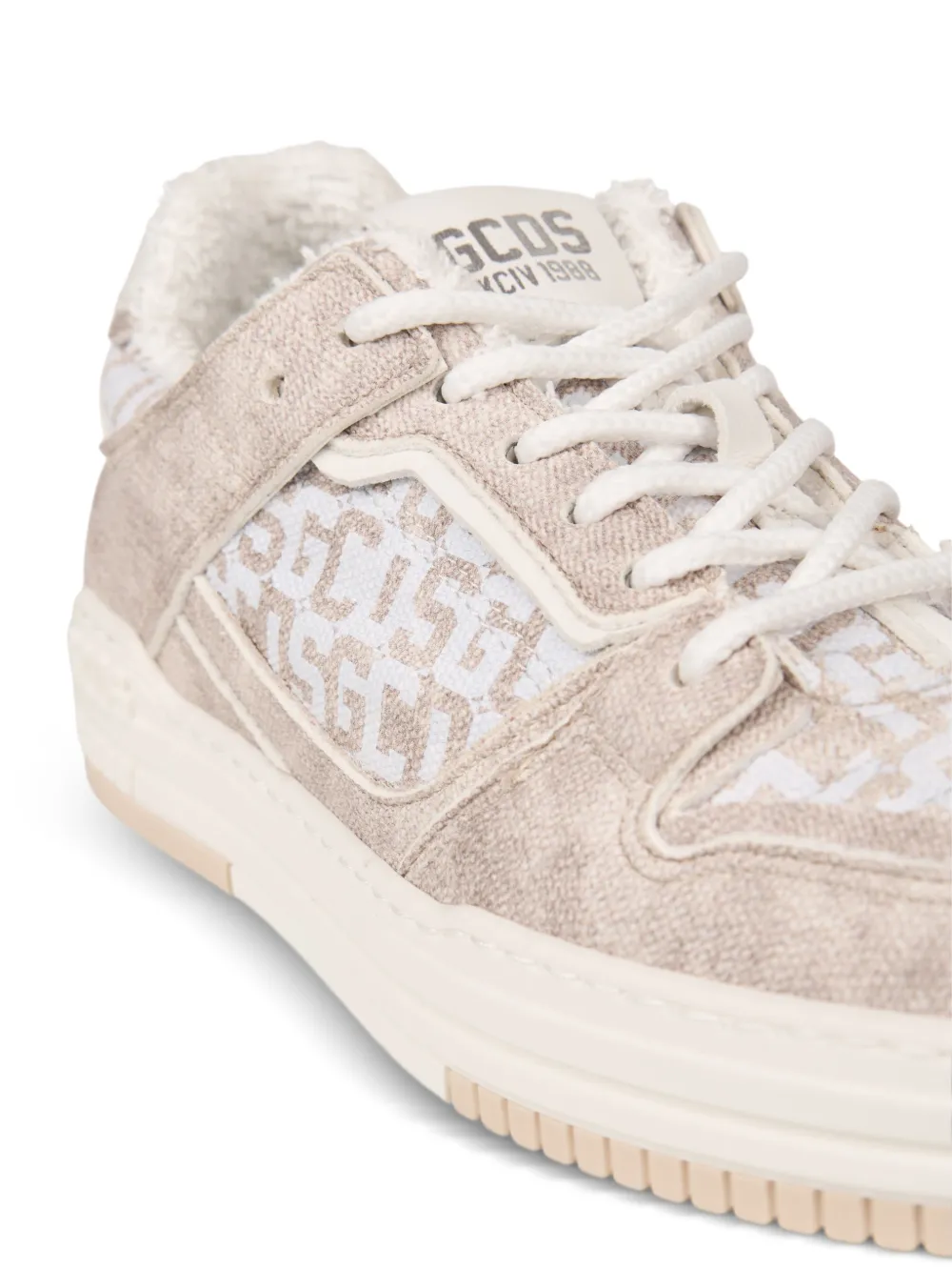 GCDS Sneakers met logoprint Wit