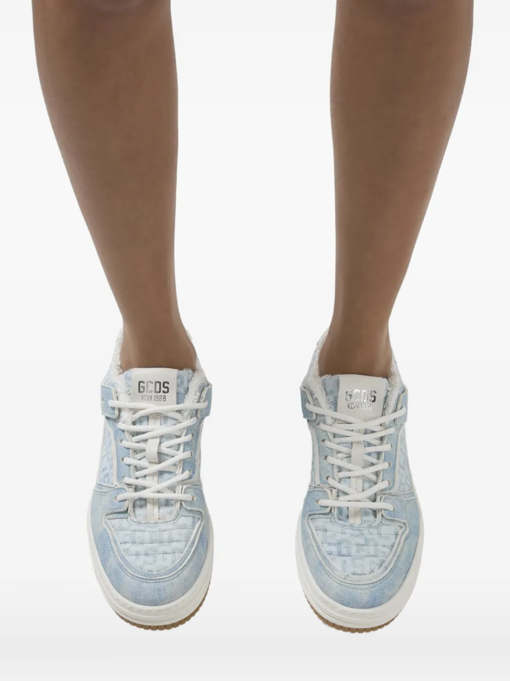 GCDS Sneakers met logoprint Blauw