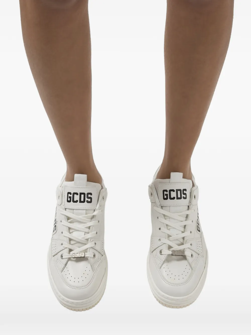 GCDS Sneakers met logo-applicatie Wit