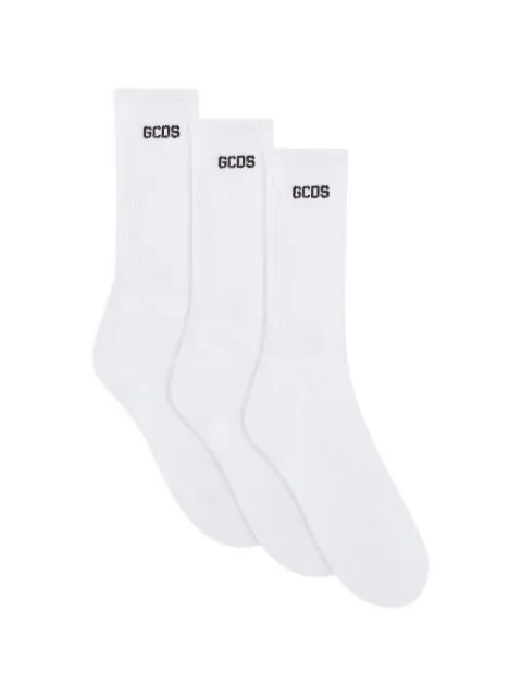 GCDS logo-detail socks (set of three)