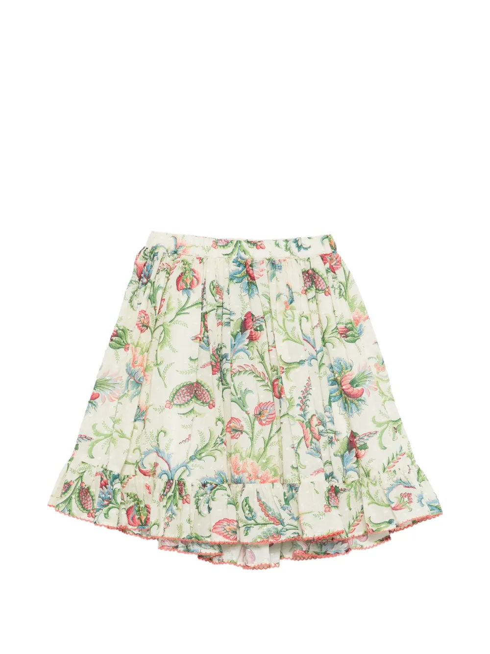ETRO KIDS floral ruffled skirt - Toni neutri
