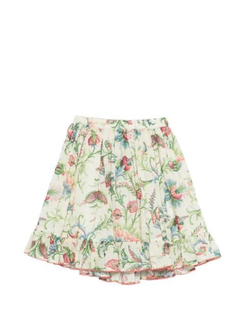 ETRO KIDS floral ruffled skirt