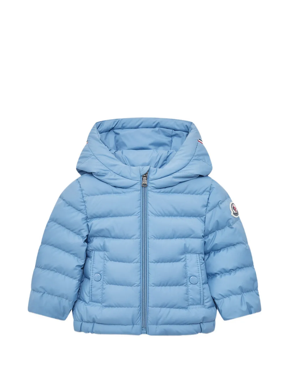MONCLER　18/24M Moncler Enfant Jaqueta Matelassê Com Capuz | Azul | FARFETCH BR