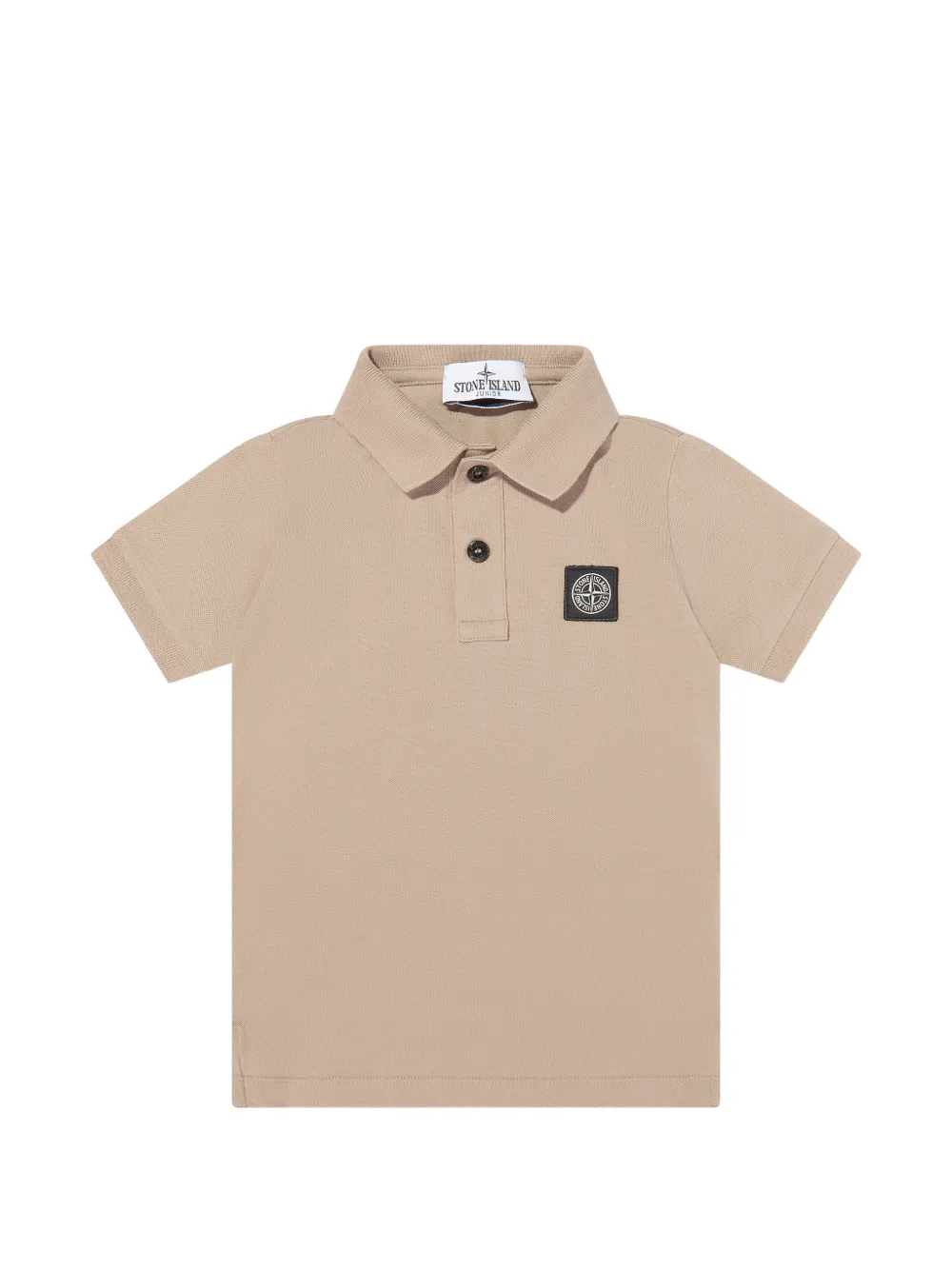 Stone Island Junior patch-polo shirt - Toni neutri