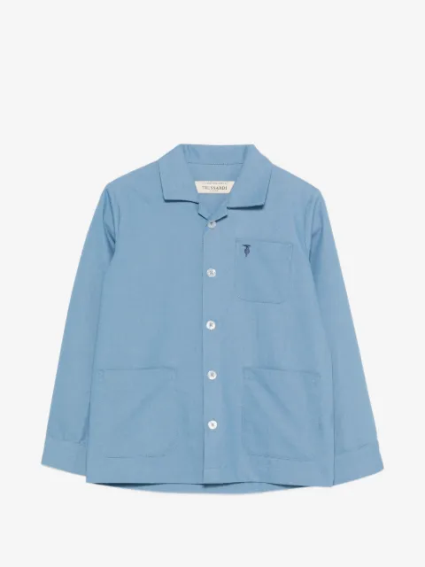 TRUSSARDI JUNIOR camisa con bolsillo de parche