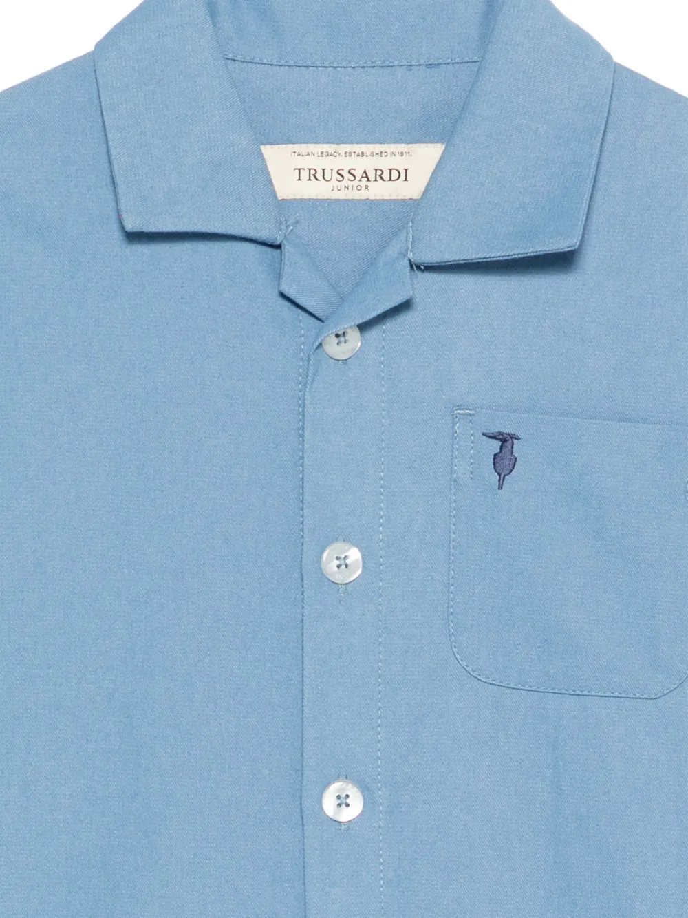  Trussardi Junior Patch Pocket Shirt - Blue 