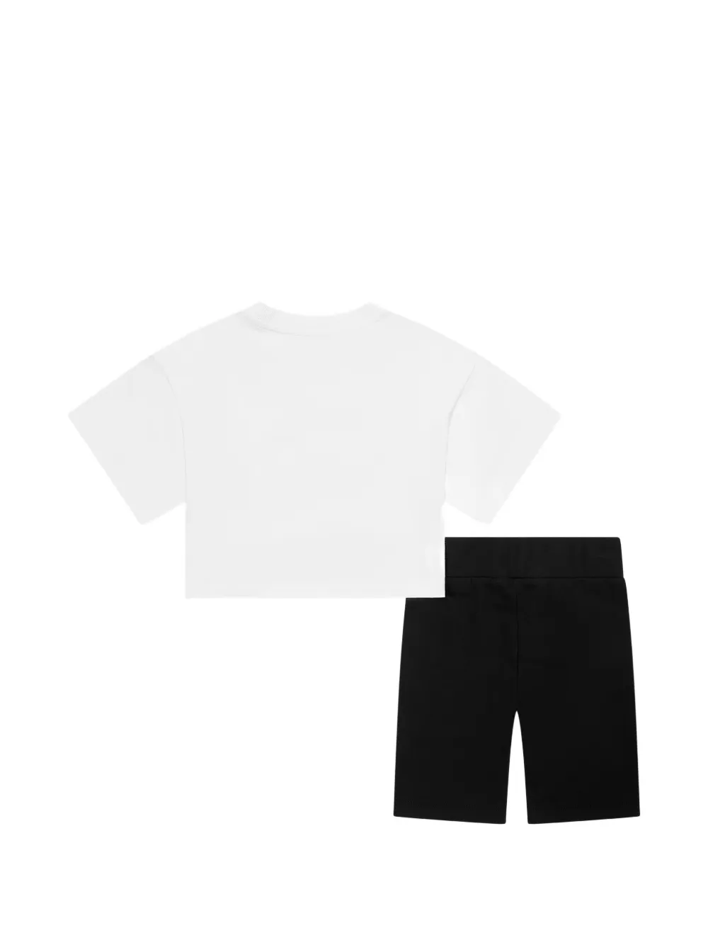 Moschino Kids Shortsset met logoprint en teddyprint Wit